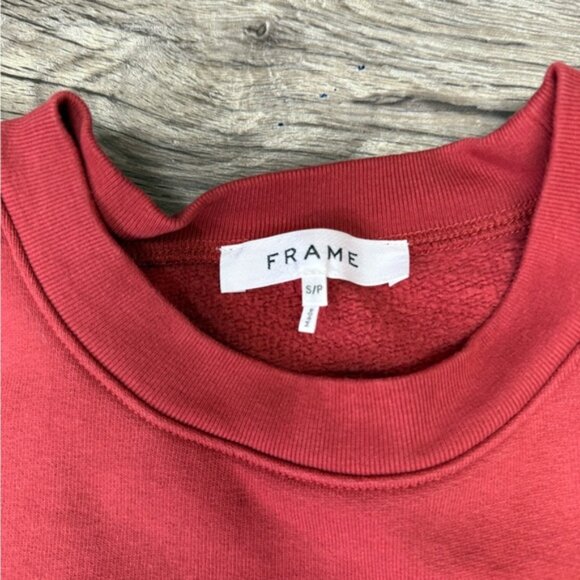 FRAMEPleated Panel Sweatshirt size small - Picture 4 of 7